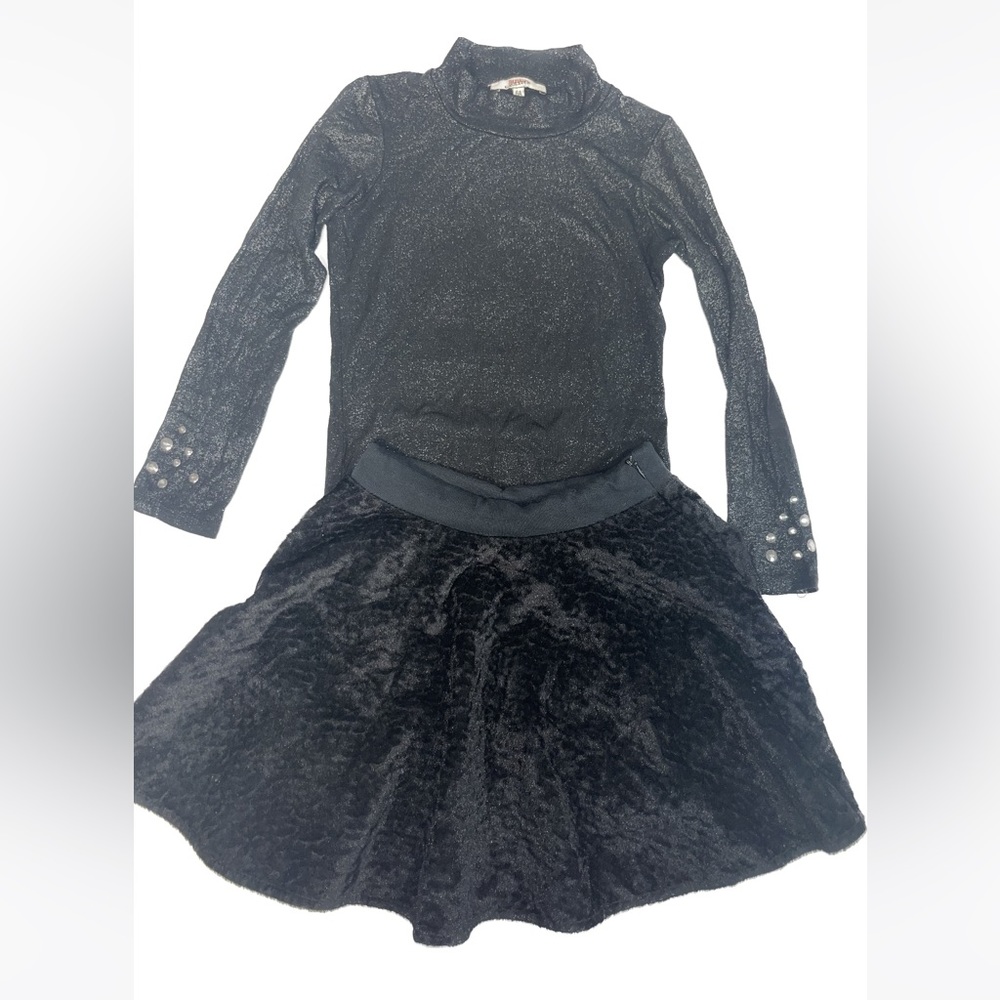 Junior gualtier matching skirt and shirt set size 6